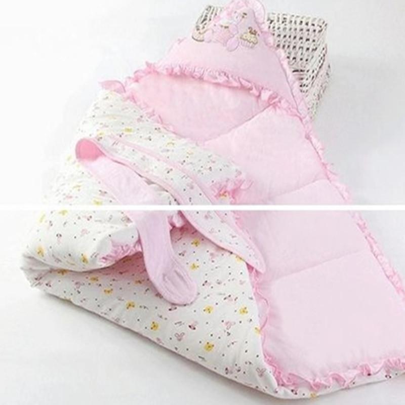 Dễ Thương Cho Bé Chống Đá Túi Ngủ Cotton Bao Chăn Hoạt Hình Sơ Sinh Đầm Bọc