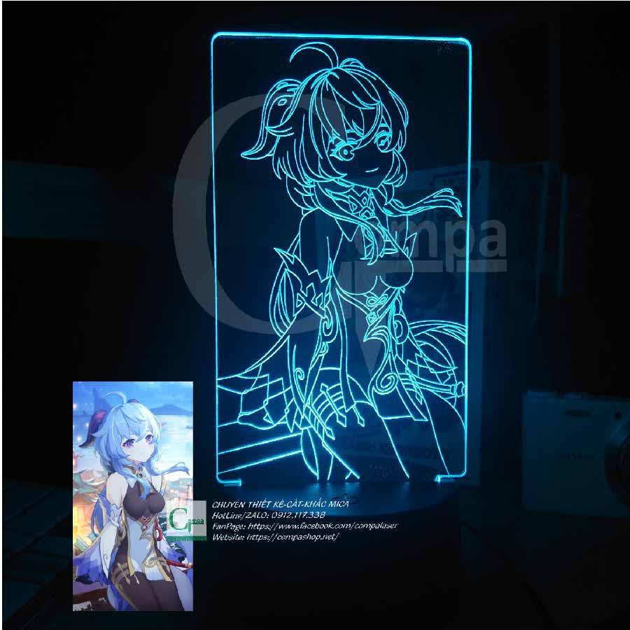 Đèn Ngủ ANIME LED 3D Genshin Impact Ganyu Type 06 GGSI0806 16 màu tùy chỉnh