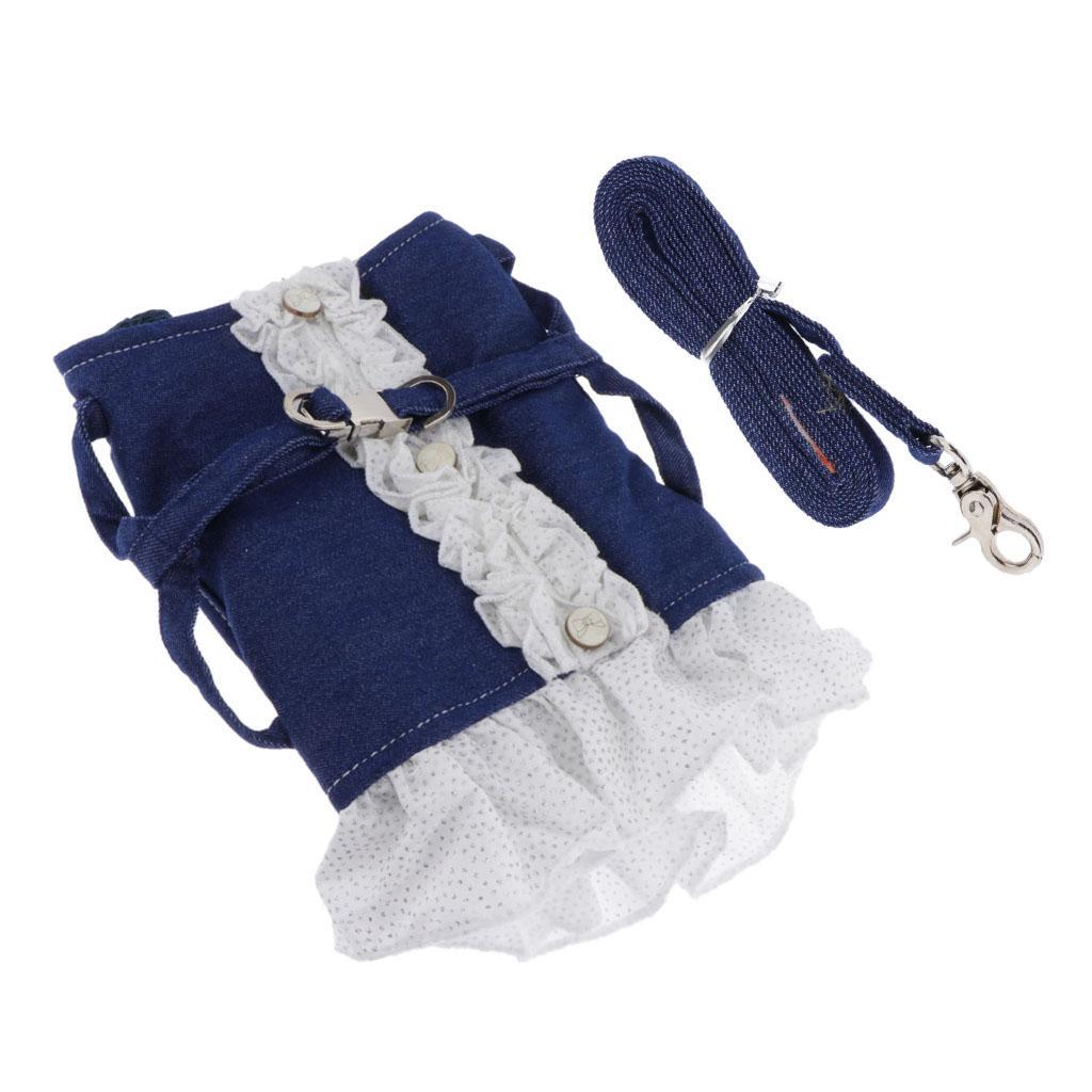 Hình ảnh Pet Dog Harness Leash Pet Costume Clothes for Small Pet Cat Puppy