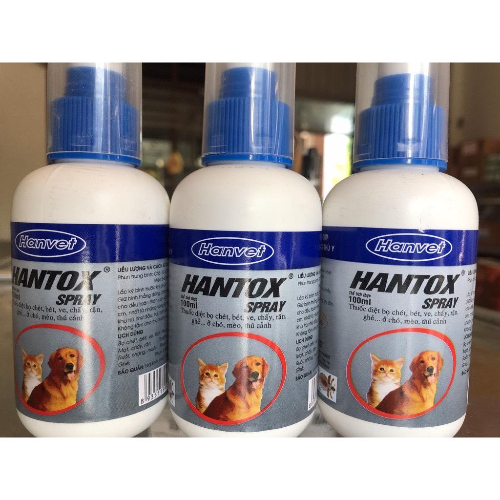 Chai xịt ve rận cho chó mèo -Hantox 100ml Tiệm Nhà Nice