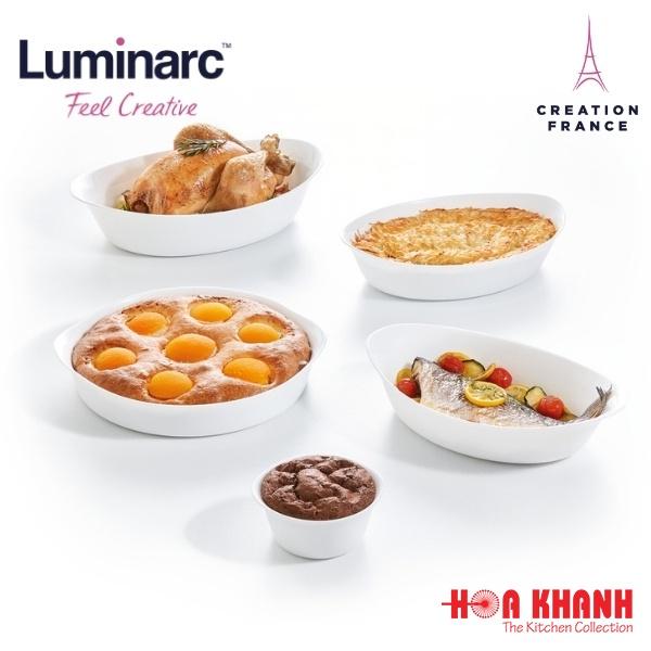 Khay Nướng Thuỷ Tinh Luminarc Smart Cuisine Trianon Tròn 26cm - P4021