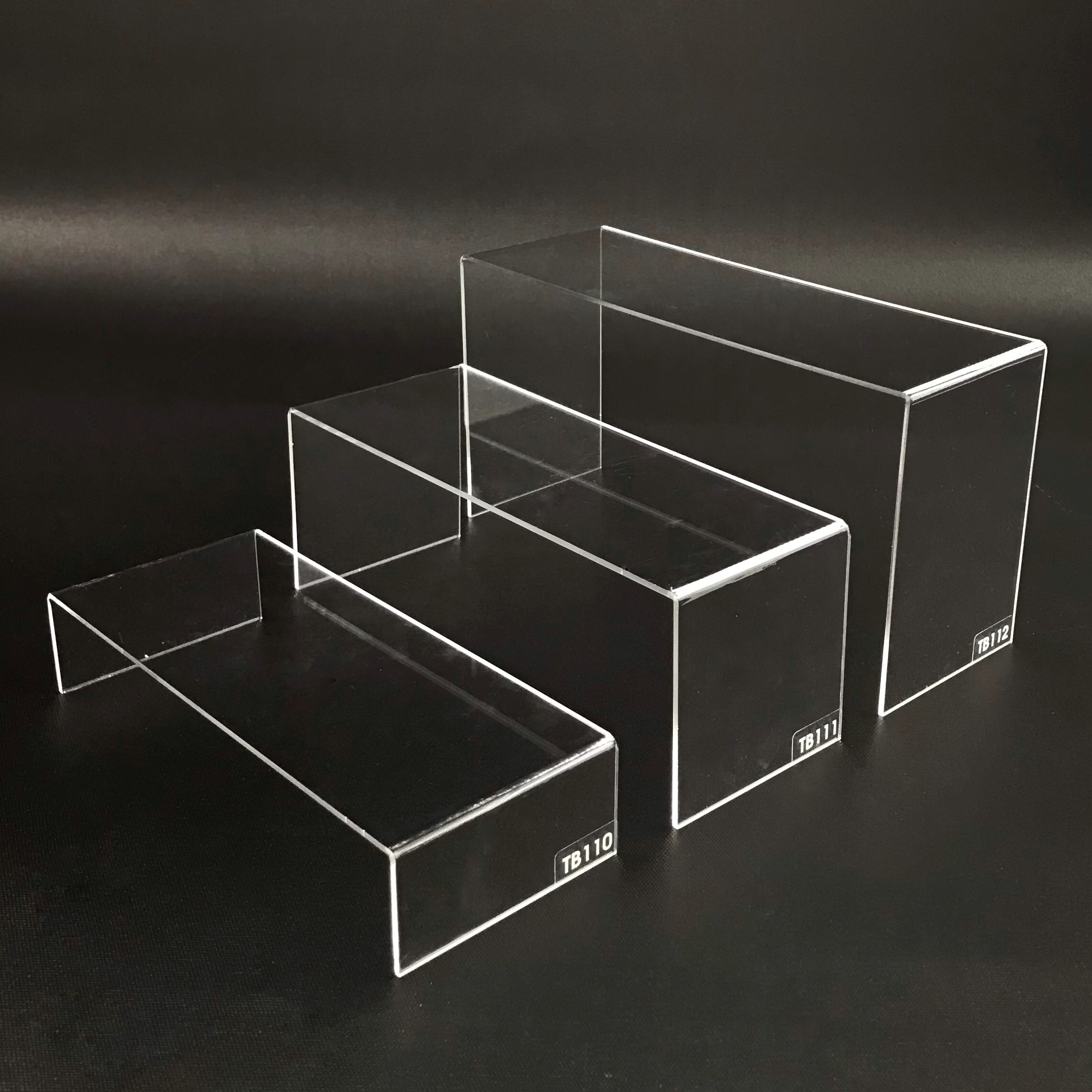 Kệ trưng bày mica 3 mặt uốn Enter TB111 200x80x80mm mica dày 2mm