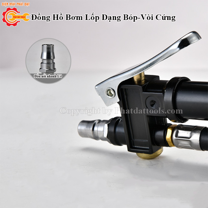 Đồng Hồ Bơm Lốp Dạng Bóp