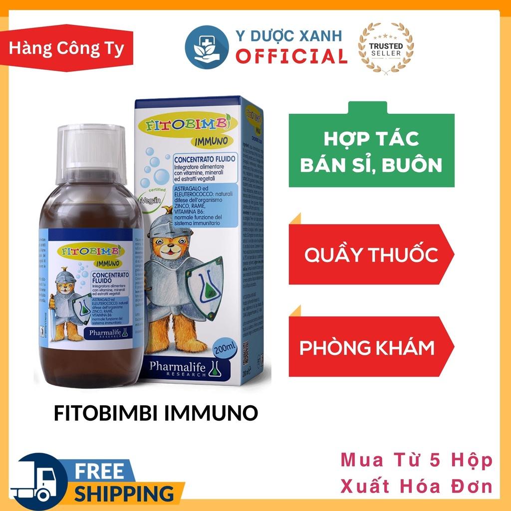 Phòng Khám, Nhà Thuốc - FITOBIMBI IMMUNO 200ml của Ý, Siro tăng sức đề kháng cho bé - Y Dược Xanh