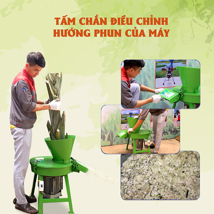 Máy băm chuối dạng hạt 3A2,2Kw - Hàng Chính Hãng