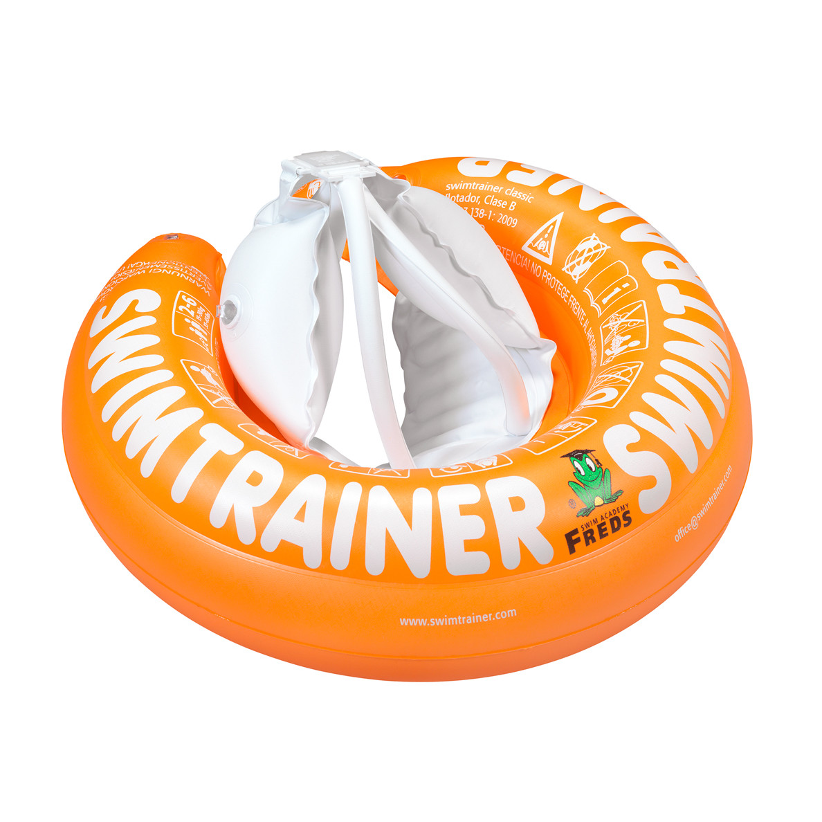 Phao Tập Bơi Chính Hãng SWIMTRAINER Đỡ Lưng Chống Lật Cho Bé Từ 2 Tuổi Đến 6 Tuổi màu CAM