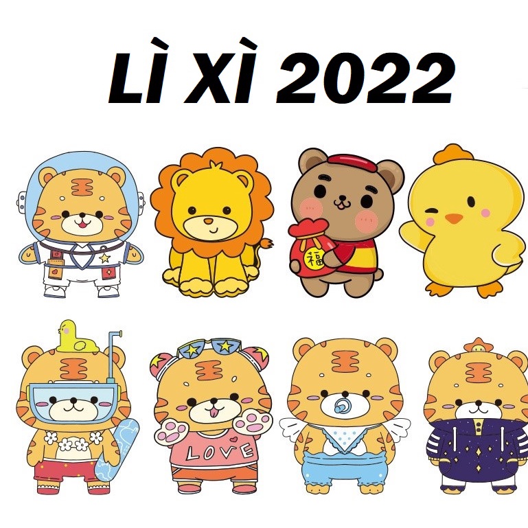 Bao Lì Xì Chibi Lì Xì Hoạt Hình Tết Nhâm Dần 2022 Mới Cao Cấp Đẹp Độc Lạ