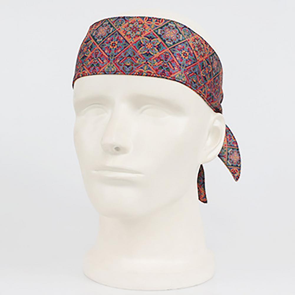 Thiết Thực Thể Thao Thấm Mồ Hôi Chống Trơn Trượt Thể Thao Unisex Buộc Tóc Thấm Hút Mồ Hôi Nhanh Khô Thoáng Khí Dây Buộc Đầu Thể Thao Cho Thể Dục Color: Retro Color