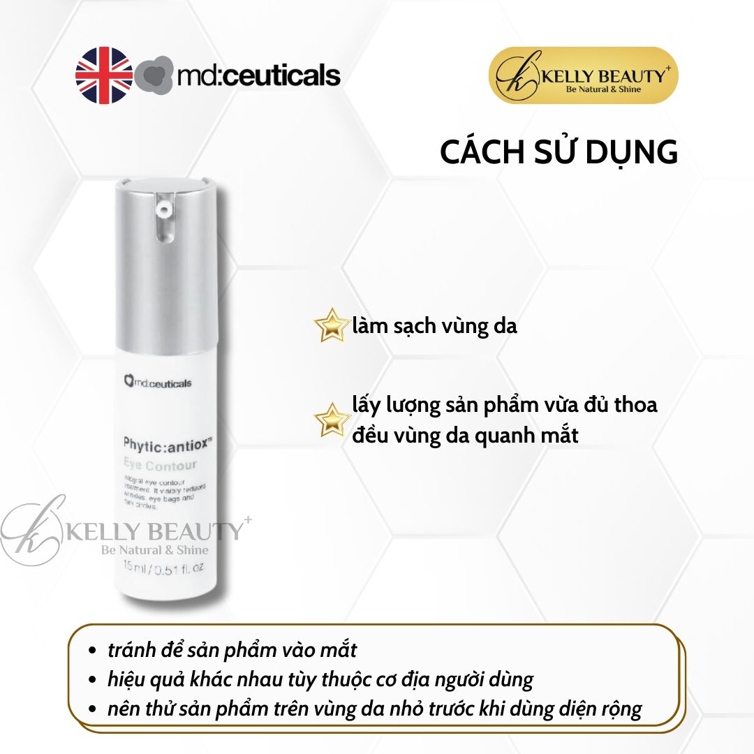 Kem Xóa Bọng Mỡ, Quầng Thâm Mắt PHYTIC: ANTIOX Eye Contour - MD:Ceuticals | Kelly Beauty