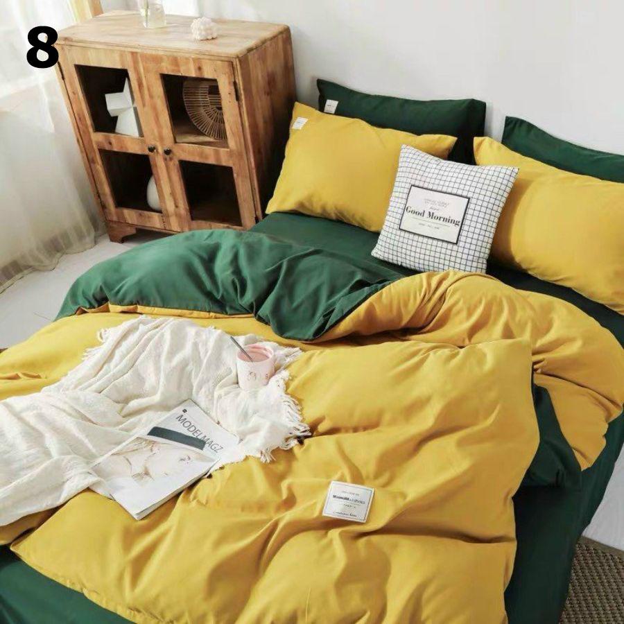 Bộ chăn ga gối vải cotton tici 4 món – chăn mền, drap giường, vỏ gối - ga giường đủ size