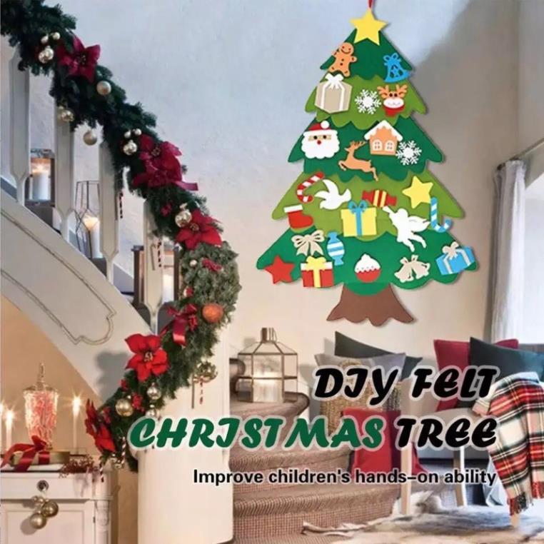 Cây thông Noel treo tường DIY