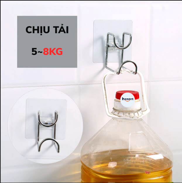 Móc Treo Chậu Thau INOX Dán Tường Giá Treo Chậu Móc Treo Đồ Tiện Lợi