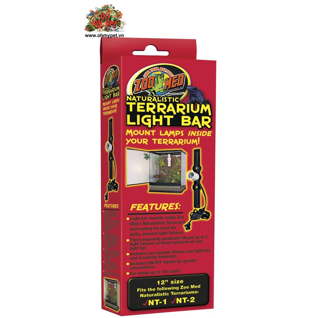 Máng Đèn Treo Light Bar cho hồ Terrarium - ZooMed giúp chủ nuôi không cần trang trí quá nhiều ở ngoài chuồn