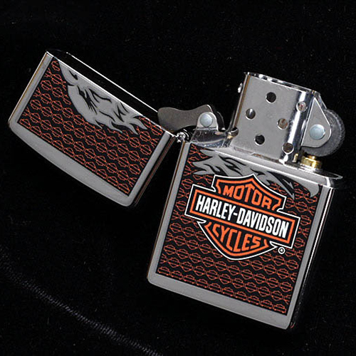 Bật Lửa Zippo 28265 Harley Davidson Eagle Polished Chrome