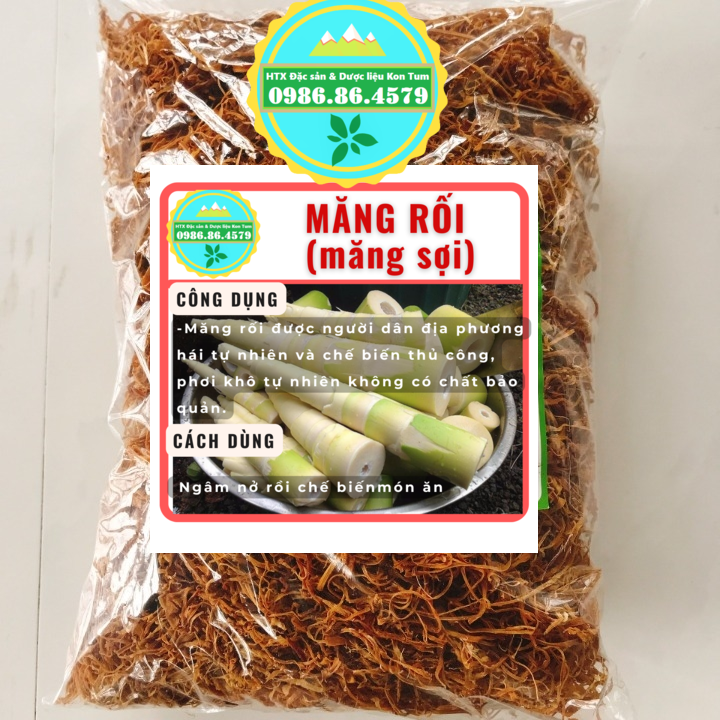 Đặc Sản Kon Tum - Măng Rối (Măng Sợi) Khô Sạch Hàng Kon Tum Không Chất Bảo Quản - 500G - OCOP 3 Sao