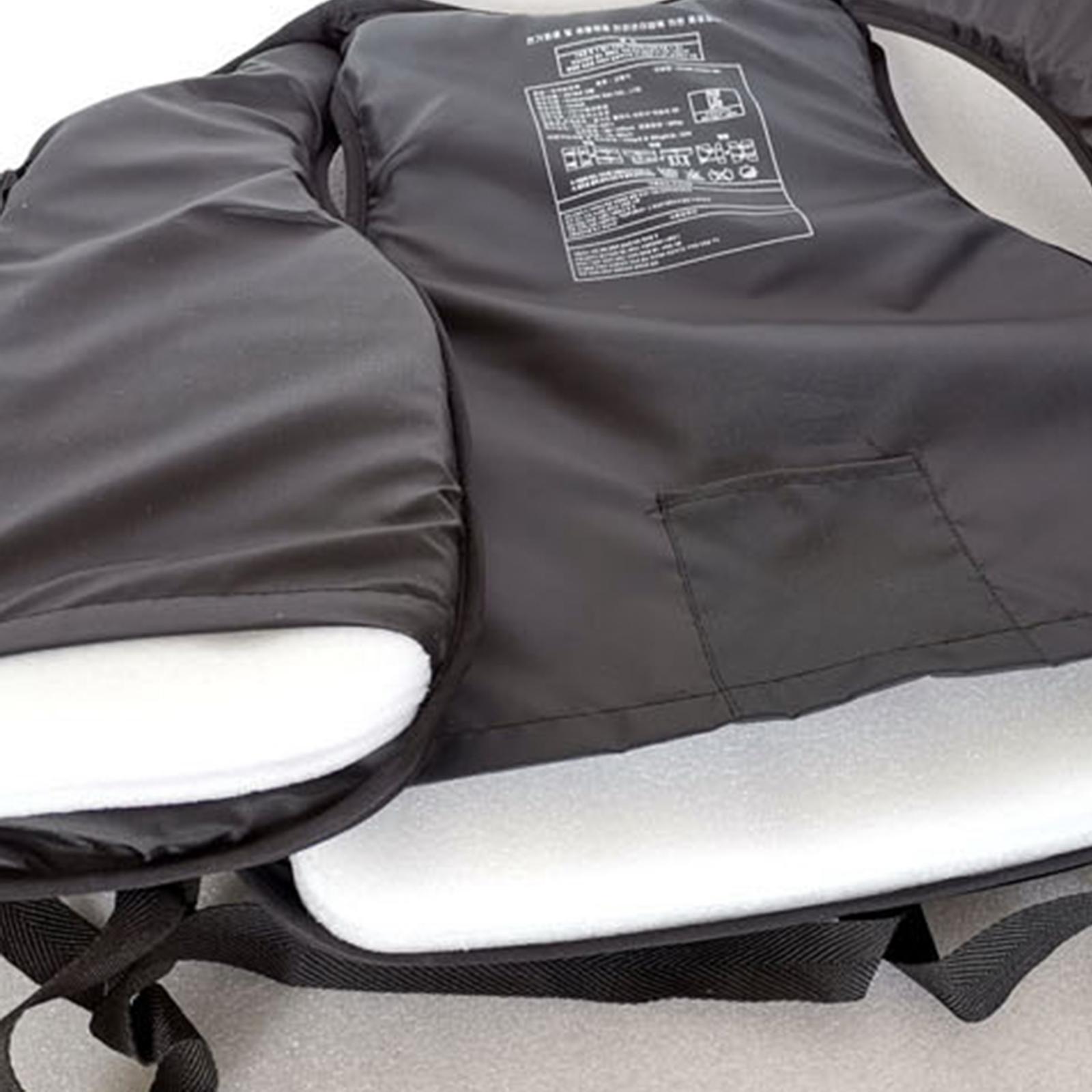 Adults Life Jacket Vest Kayak Buoyancy Aid Safe Sailing Watersport Black XS