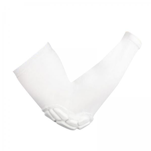 2X Elbow Support Compression Honeycomb Pad Joint Arm Sleeve Sport White M