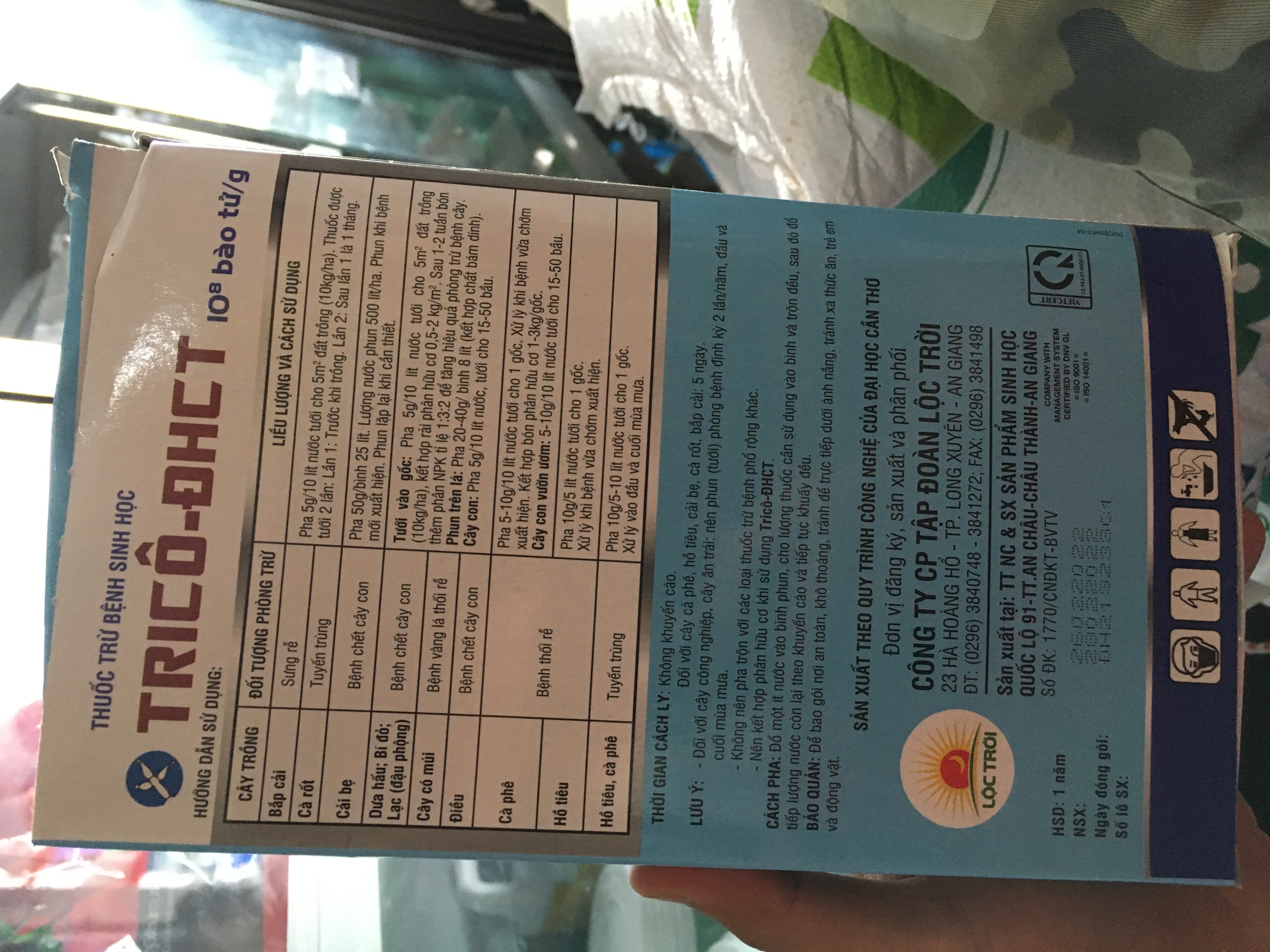Tri cô -dhct ngăn ngừa tuyến trùng nấm thối rễ cây trồng các loai công ty lộc trời