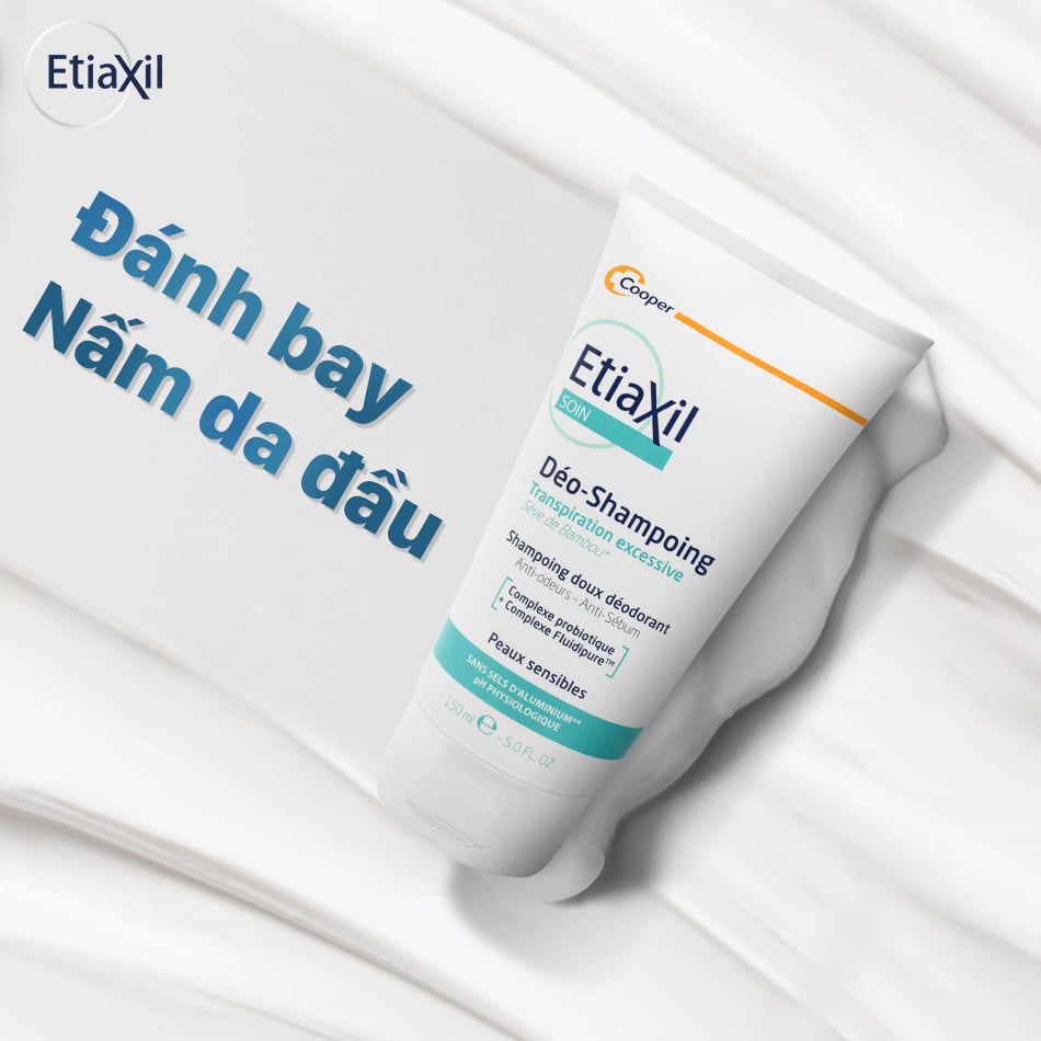 Dầu Gội Đầu Etiaxil Làm Sạch Và Điều Tiết Bã Nhờn - Khử mùi Etiaxil Deo-Douche 24H 150ML