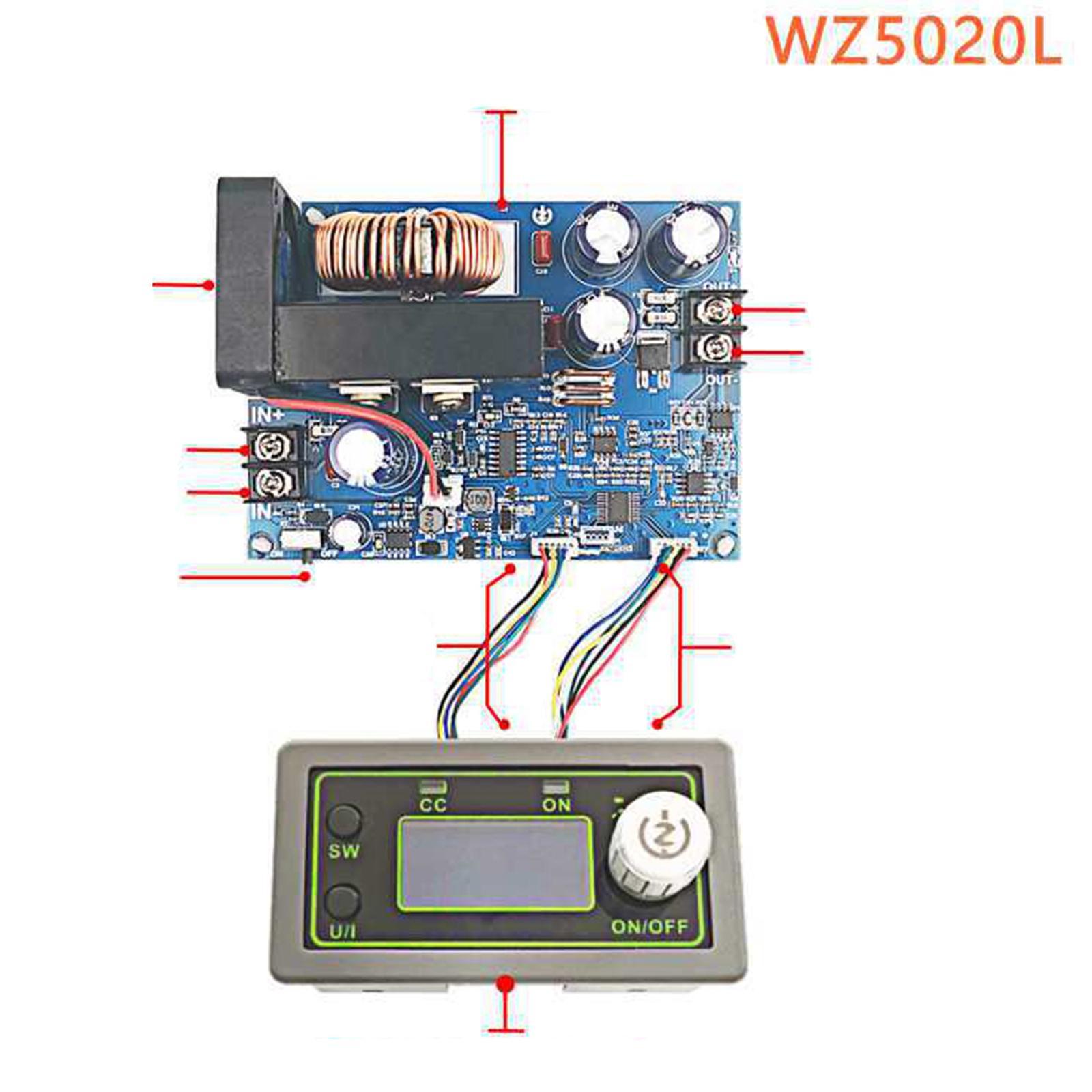 WZ5020L Buck Power Module DC 50V 20A for Voltage Regulated Voltage Current Meter Buck Power Supply LCD Display