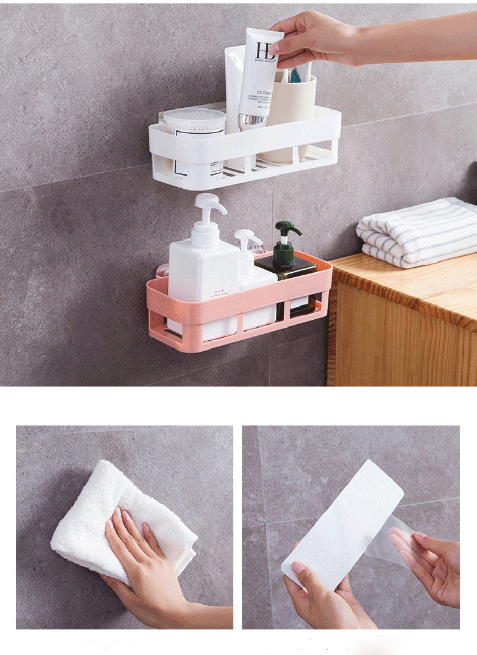 Combo 5 Món Bộ Kệ Góc Dán Tường Siêu Chắc Không Khoan Vít