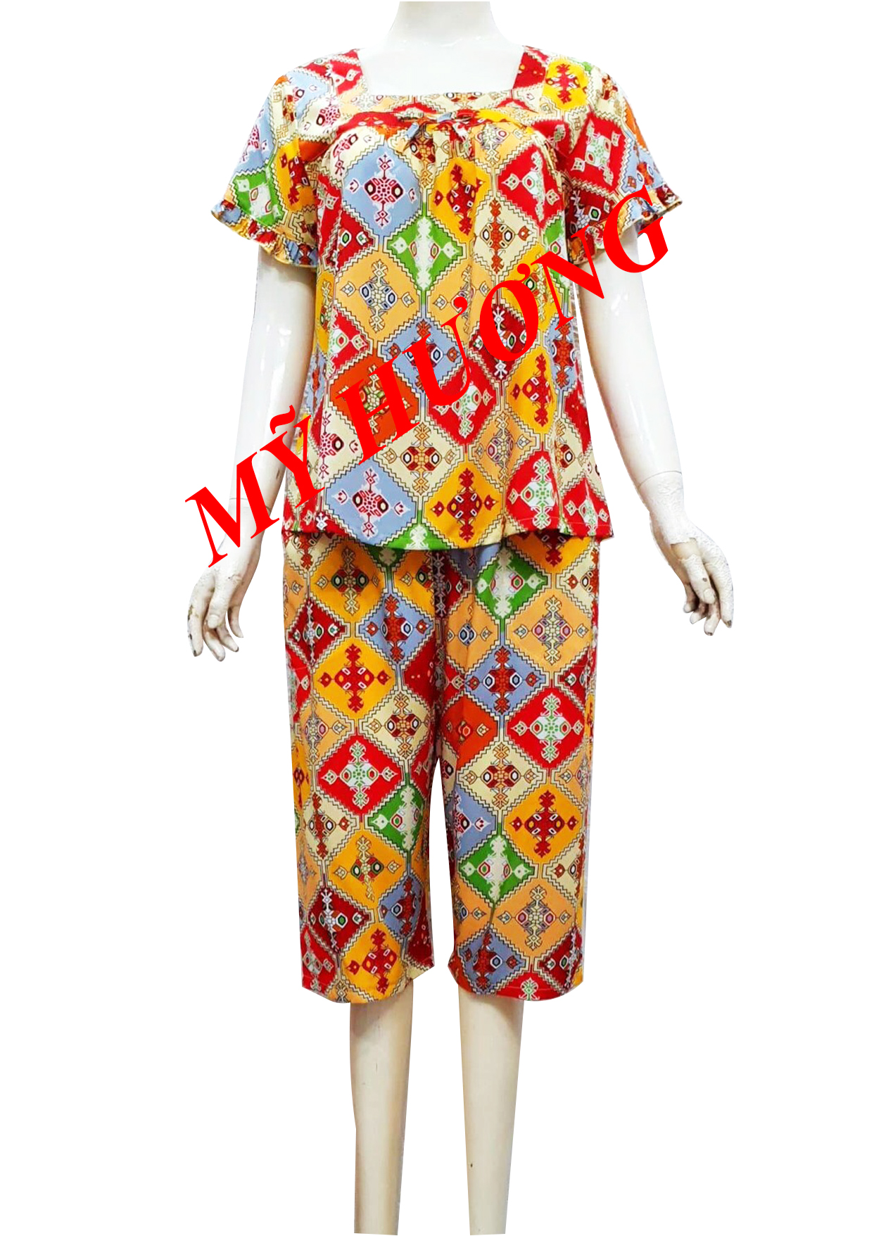 Đồ Bộ Măc Nhà lanh dày dặn thoáng mát thấm hút mồ hôi