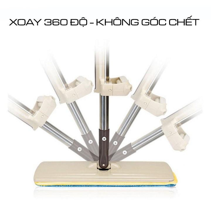 Chổi lau nhà tự vắt thông minh xoay 360 độ SPIN MOP bibi90