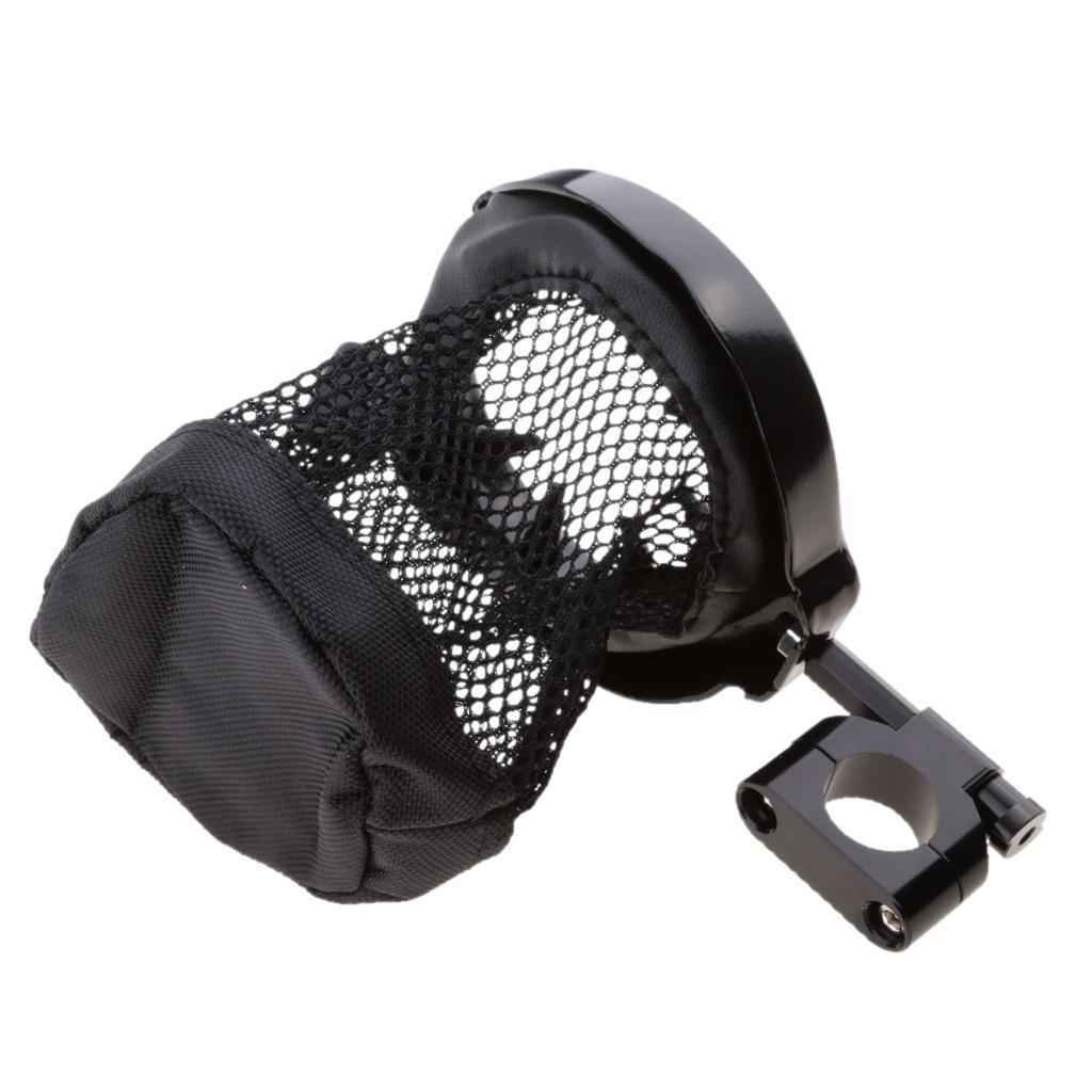 Motorcycle Motorbike Handlebar Cup Holder Black Metal Drink For Harley Models 7/8 Inch