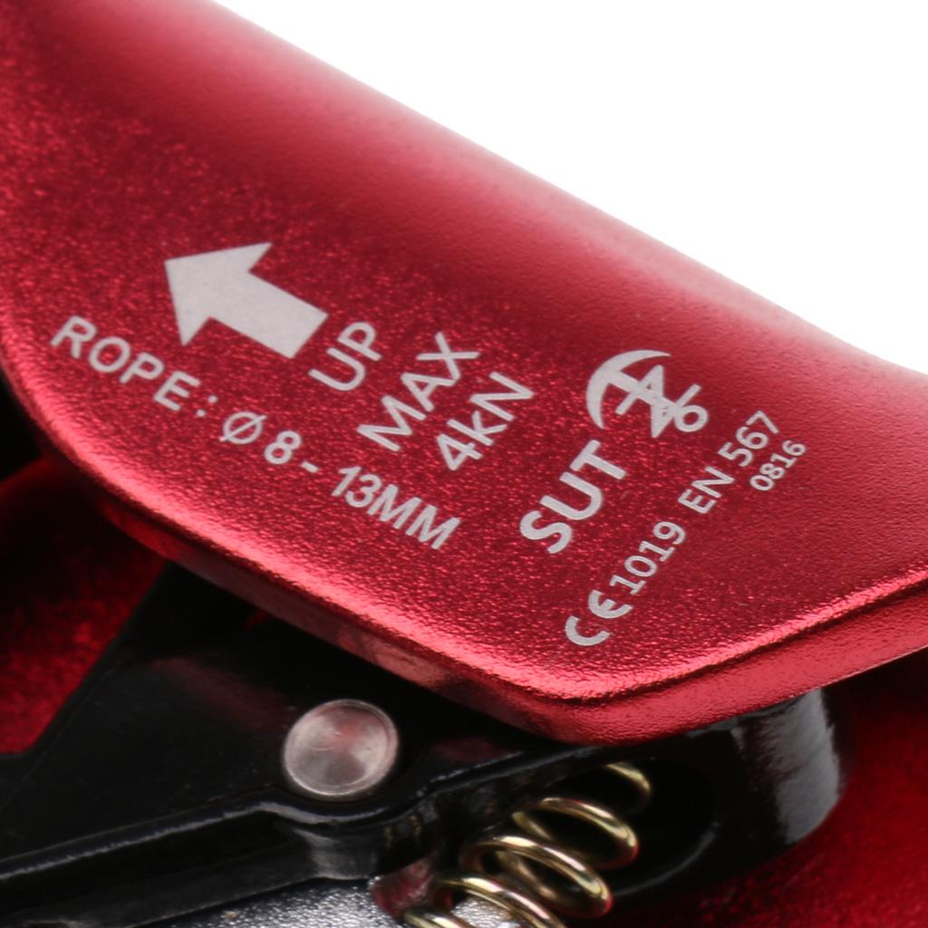 Climbing Chest Ascender Abdominal Vertical Rope Climbing Fall Protection Red