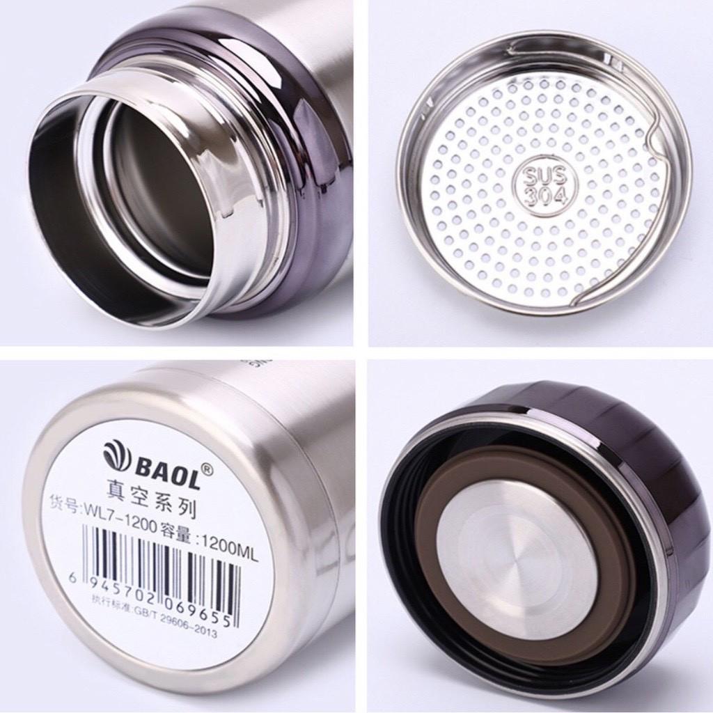 Bình Giữ Nhiệt Inox 304 Cao Cấp 1200ml