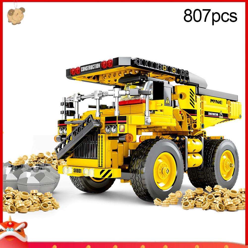 Đồ Chơi Lắp Ráp Xe Tải Công Trường Diy Cho Bé