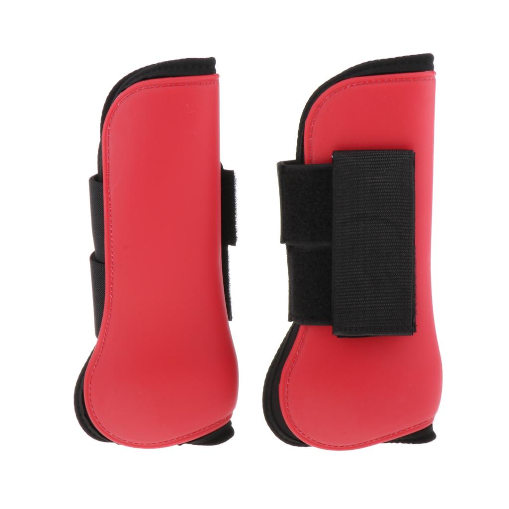 2 Pairs Horse Leg Boots Hind Front Leg Protector Wraps Set