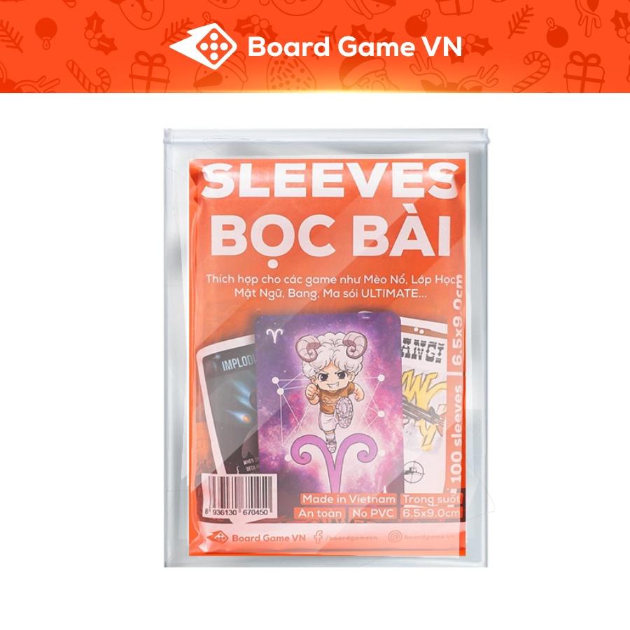 Sleeves bọc bảo vệ bài Cuộc Đua Sao Chổi - Size 6.5 x 9 cm (100 cái)- Board Game VN