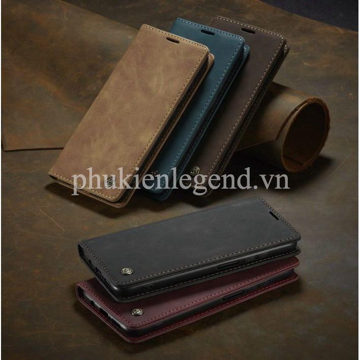 Bao da bò thật dạng ví chính hãng Caseme dành cho SamSung Galaxy S20 FE - hàng nhập khẩu