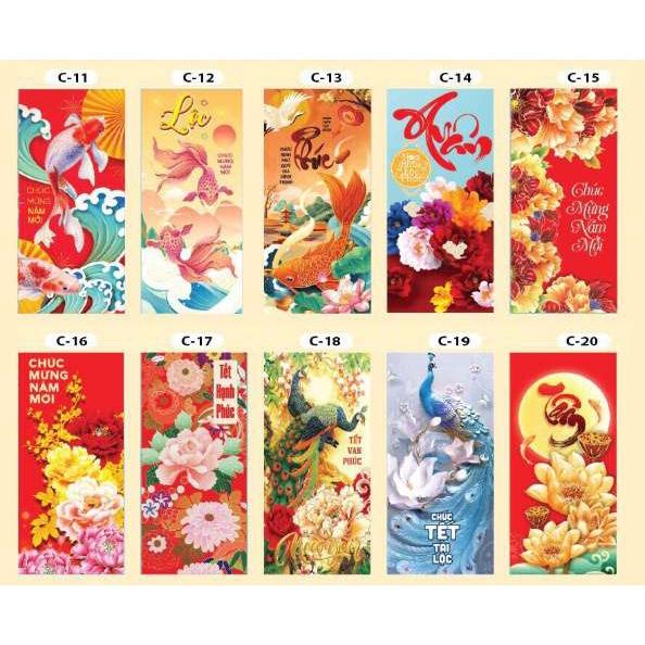 Combo 50 - 100 Bao Lixi 2022 Chúc mừng năm mới - Nhâm Dần
