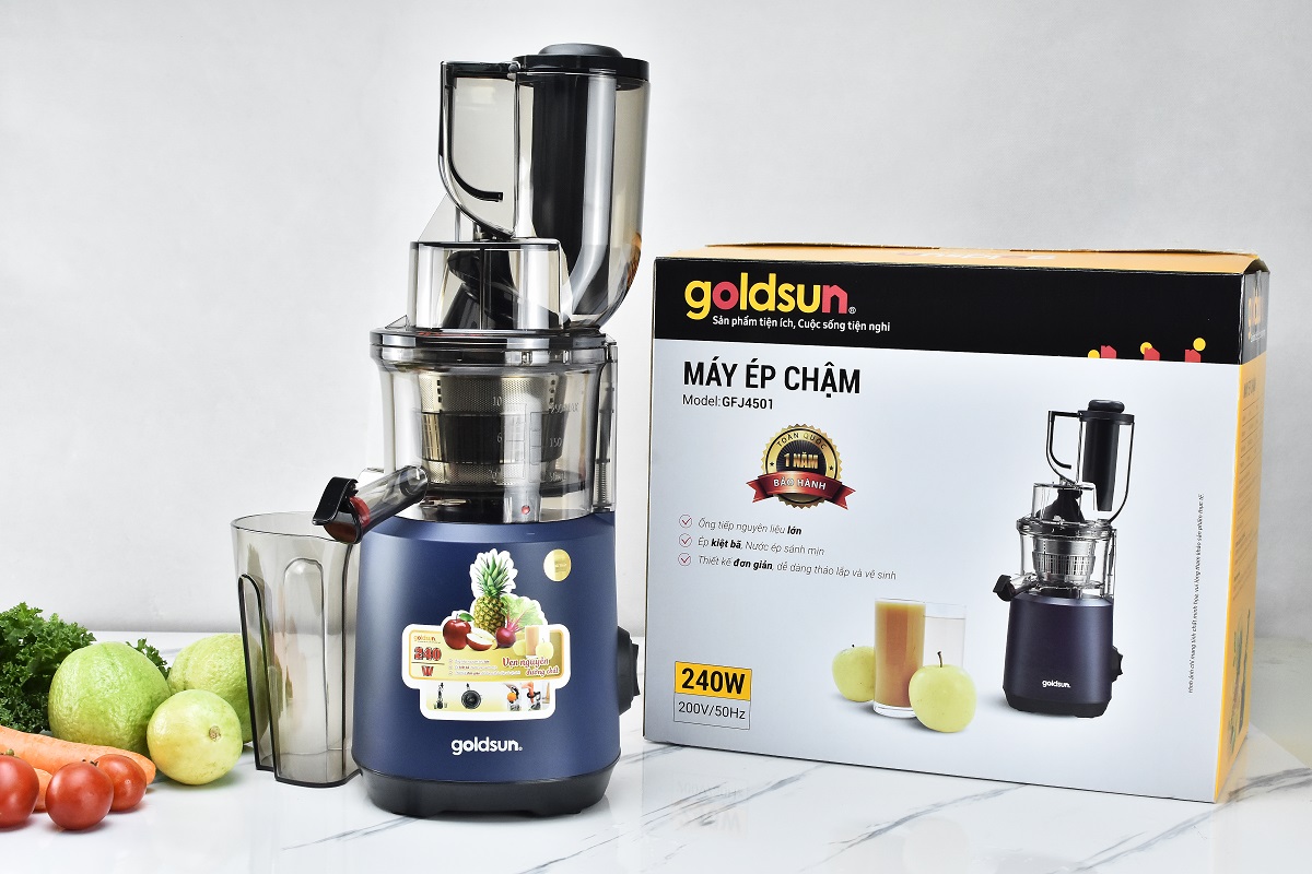 Máy Ép Chậm GOLDSUN GFJ4501, Dung Tích 700Ml, Công Suất 240W - Hàng Chính Hãng