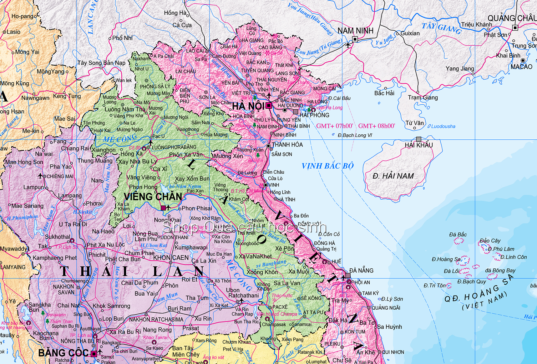 Các nước Asean khổ A0 - Các nước đông nam á A0