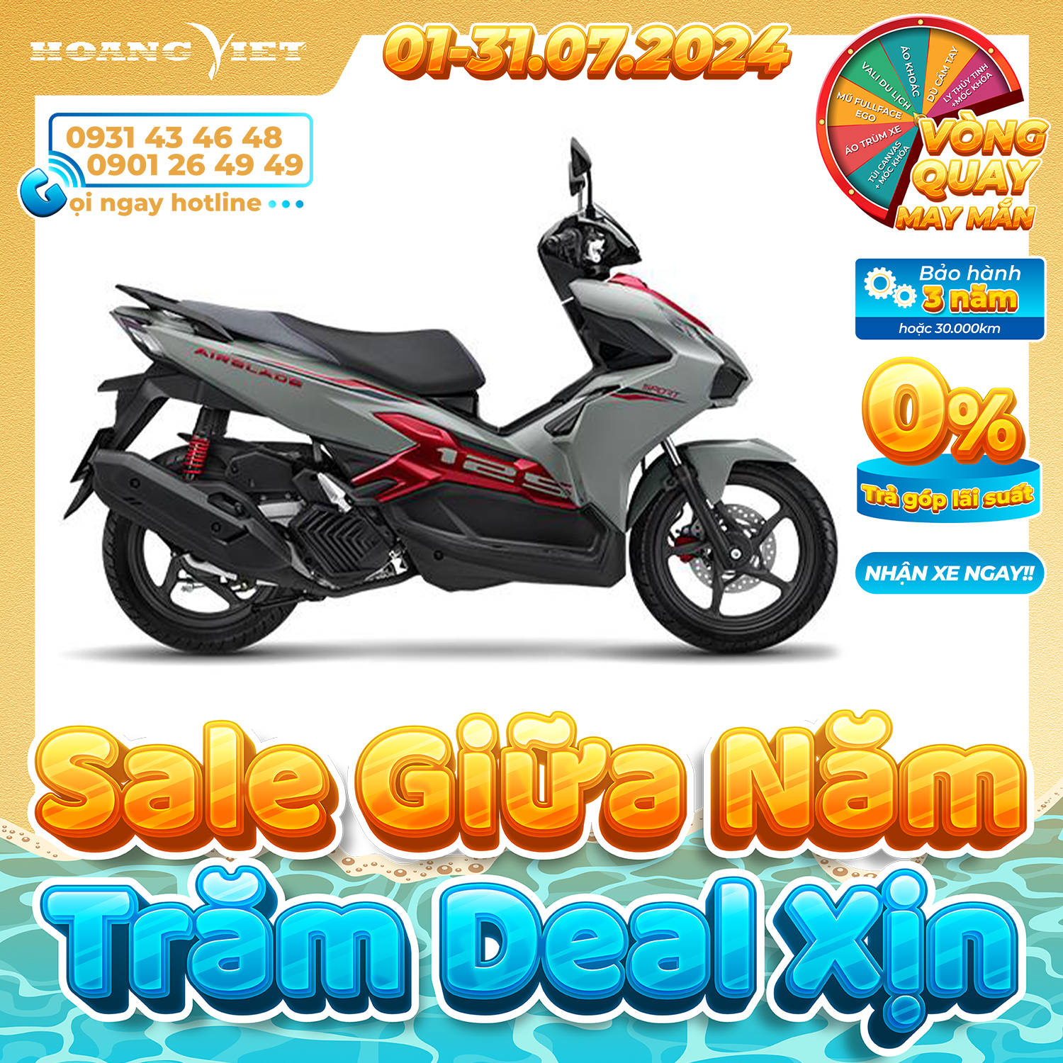 Xe máy Honda Air Blade 125cc 2025 - Phiên Bản Thể Thao