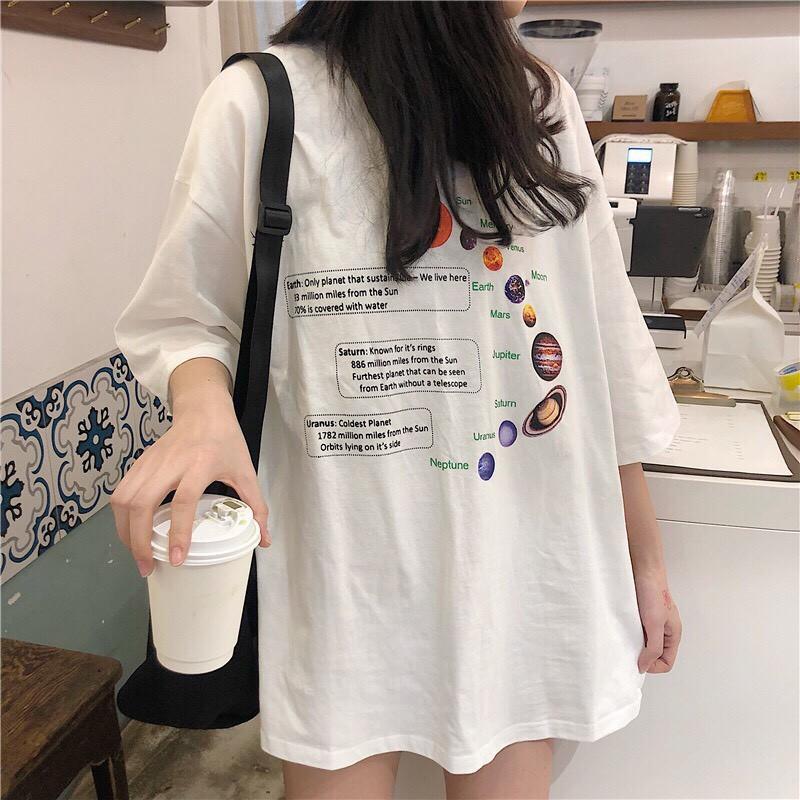 Áo Thun Tay lỡ Unisex  Freesize từ 40-70kg