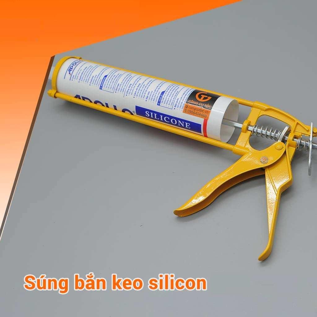 Súng bắn keo silicon ống (màu vàng)