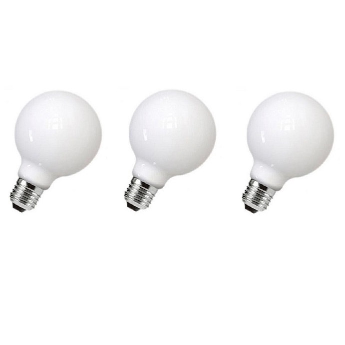 Bộ 3 bóng đèn Led thủy tinh đục G60 5w đui E27 hàng chính hãng.