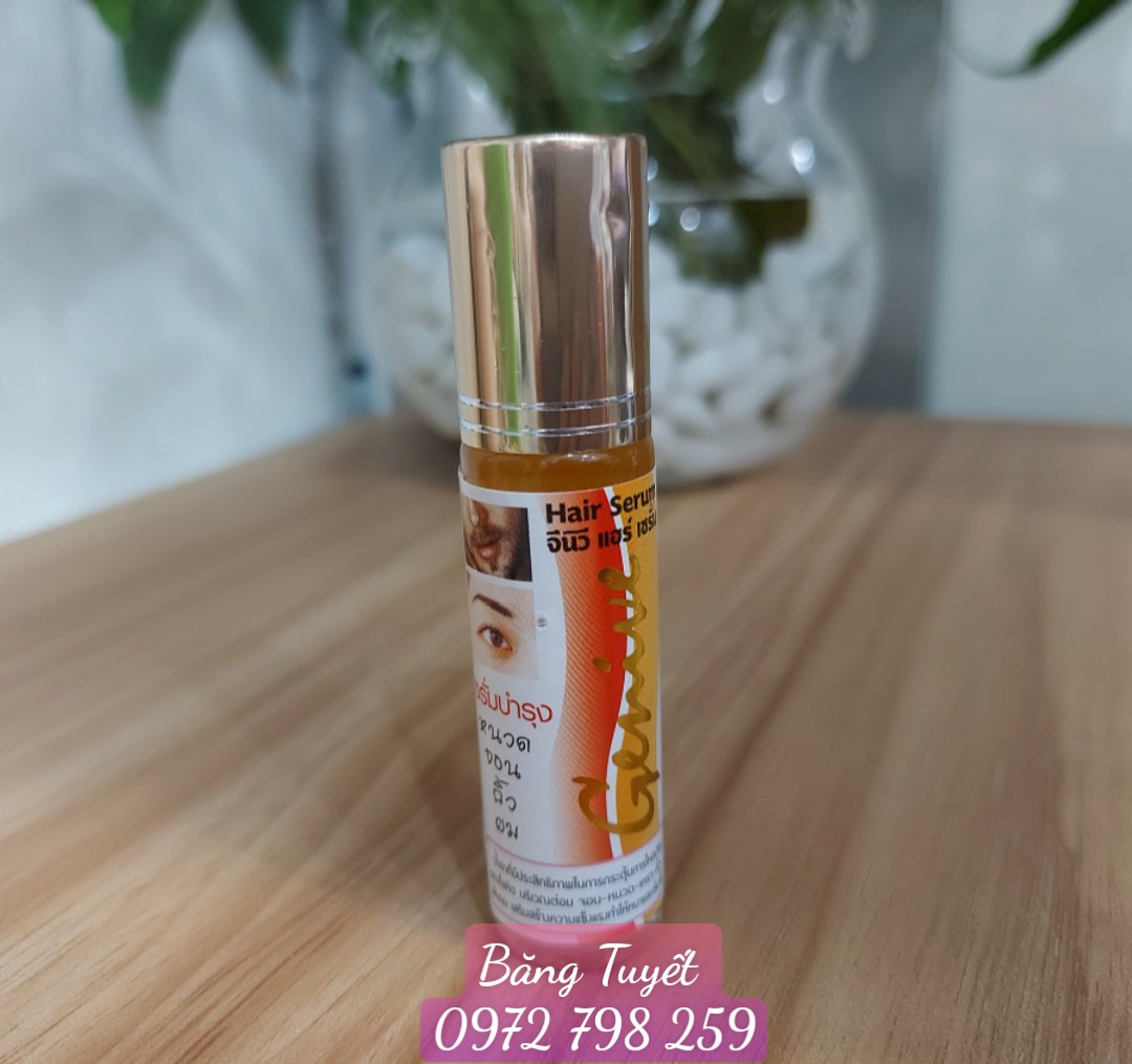 Serum kích mọc lông mi, chân mày, râu, ria mép, tóc Genive Thái Lan 10ml