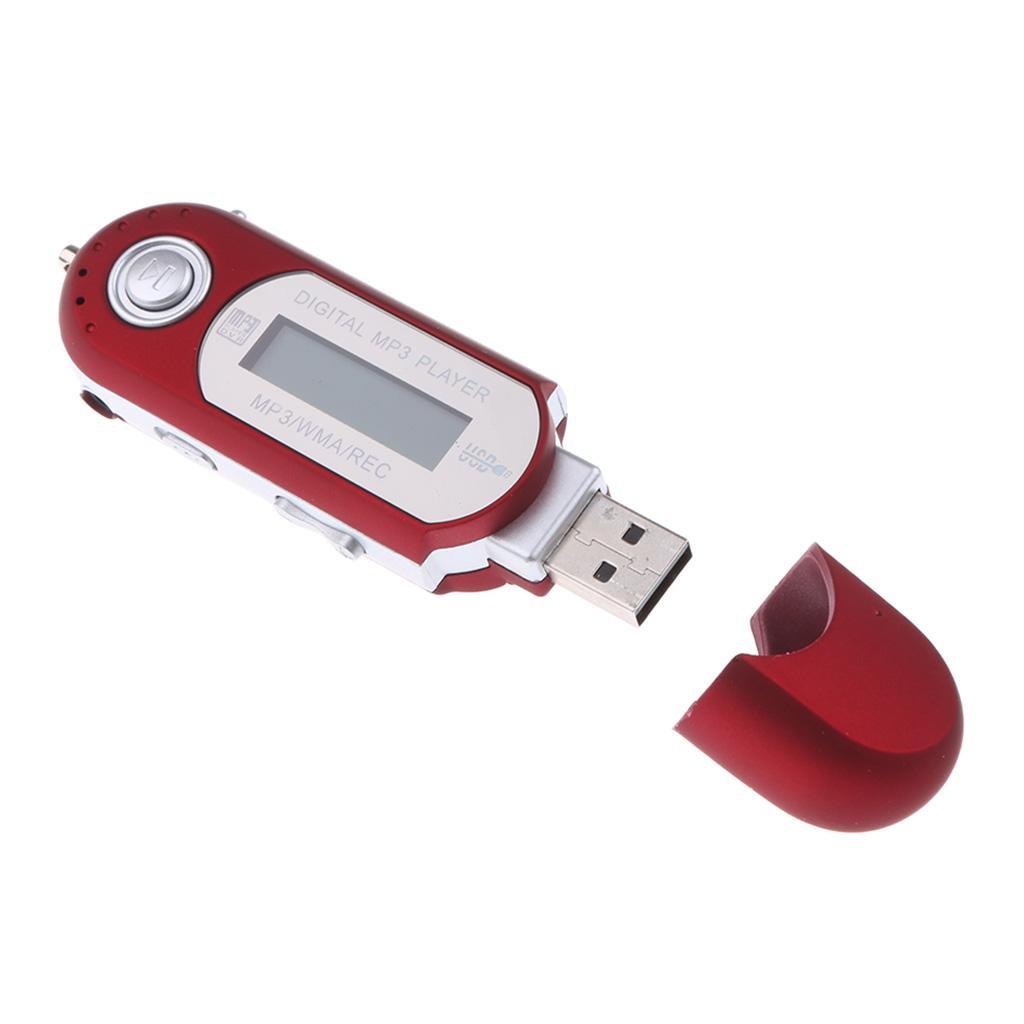 2pcs 4GB USB MP4 MP3 Music Video  Recording FM Radio eBook Red