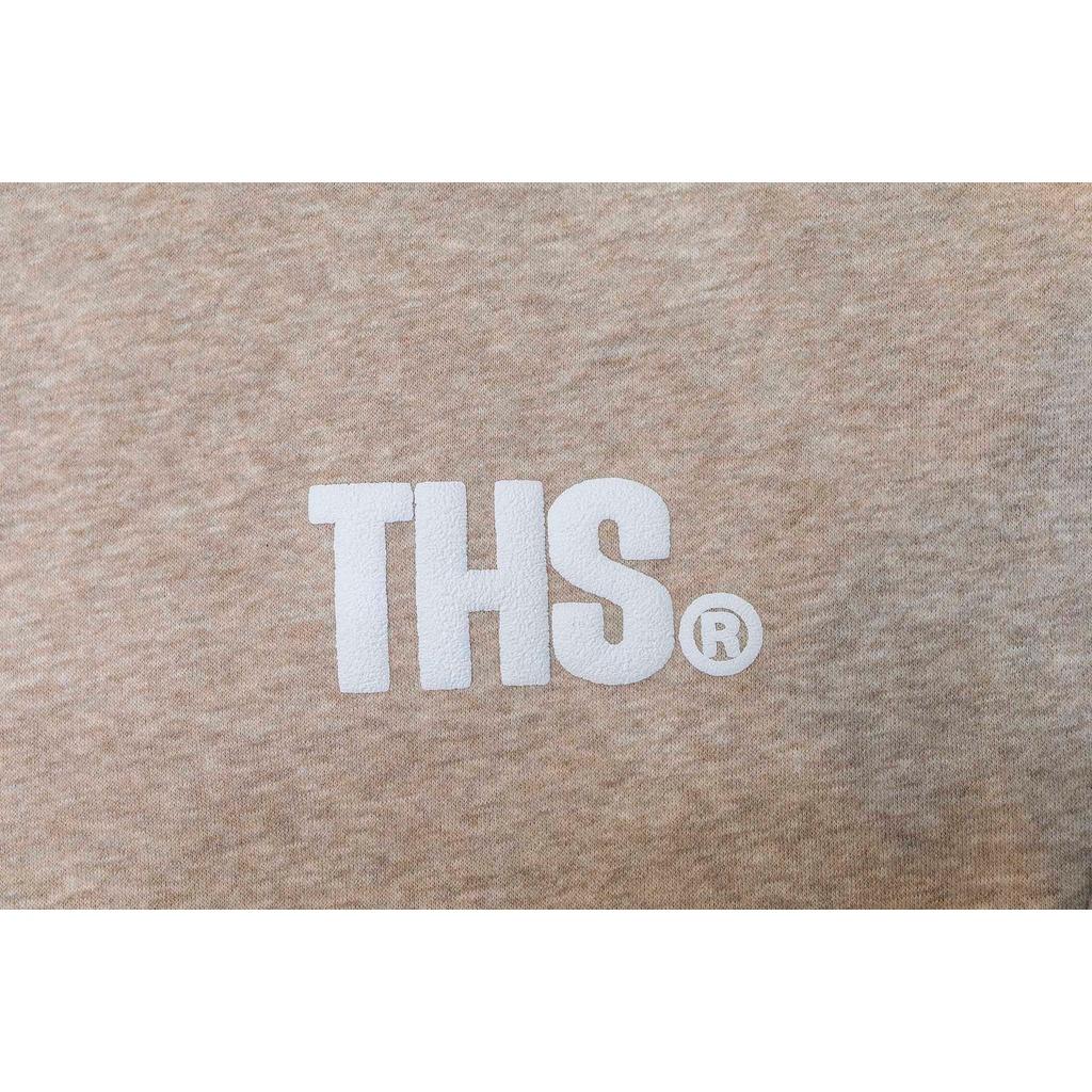 Áo Sweater Nỉ TeeHolic In Nổi Logo THS Màu Kem