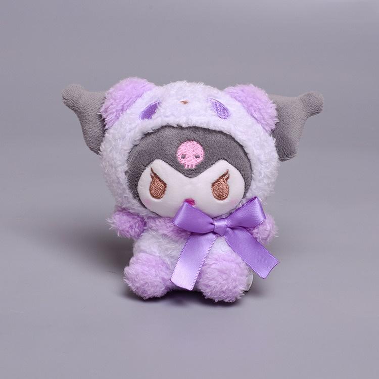 Búp bê nhồi bông hình nhân vật hoạt hình My Melody Kuromi xinh xắn 10cm