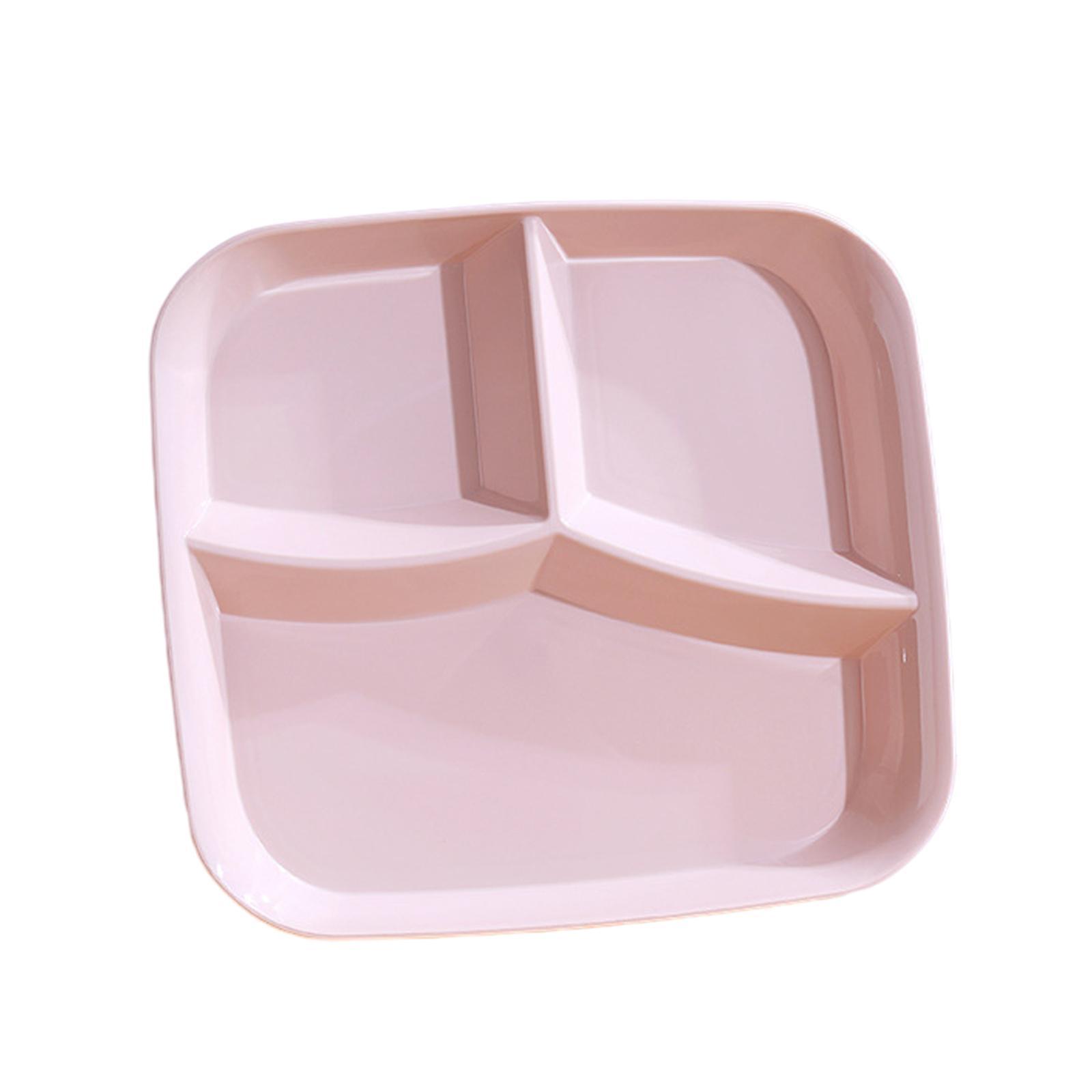 3-Compartment Plate Food Dish Diet Food Control for Restaurant Kitchen