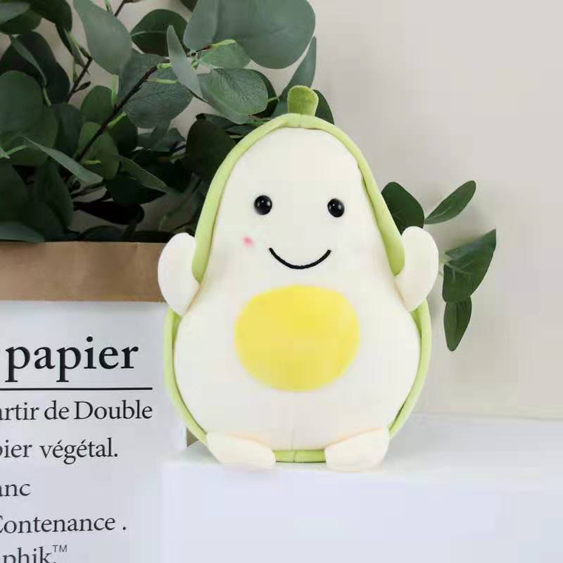 Gấu Bông Trái Bơ Xanh Vàng Hello 25cm