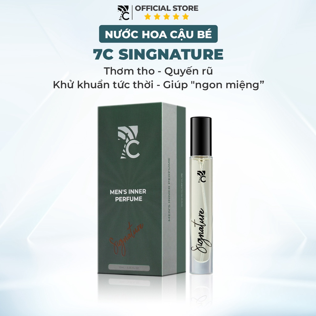 Nước hoa cậu bé lưu hương lâu và làm sạch khuẩn 7C 10ml