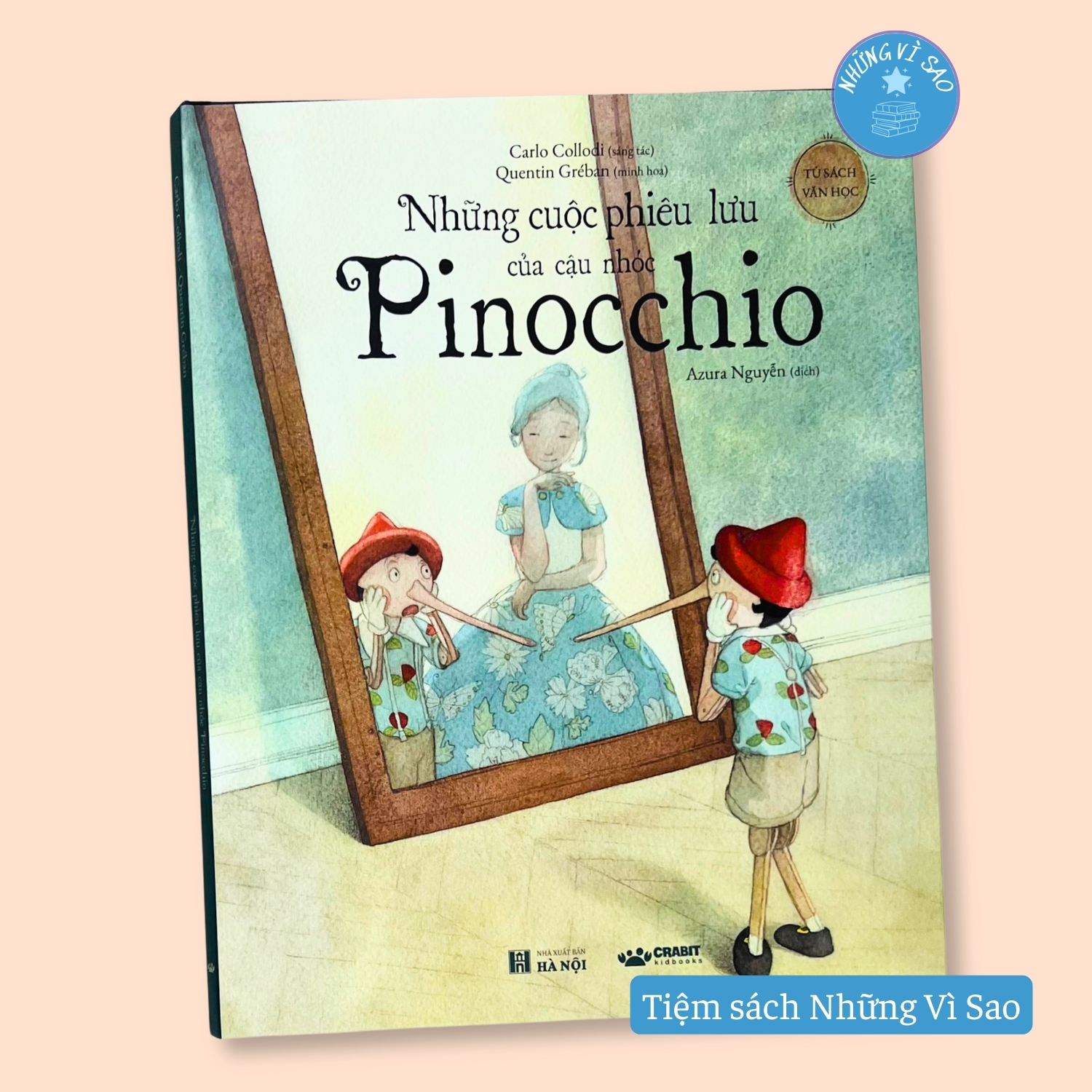 Sách Những Cuộc Phiêu Lưu Của Cậu Nhóc Pinocchio (Bản Tranh Minh Họa) - Crabit KidBooks - Bìa Cứng