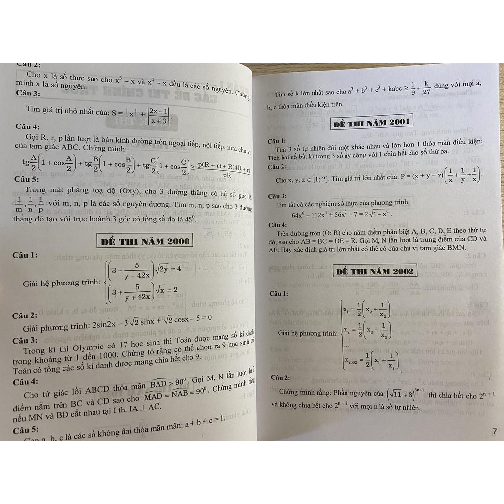 Sách - Tuyển tập 25 năm đề thi Olympic 30 tháng 4 Toán học 10